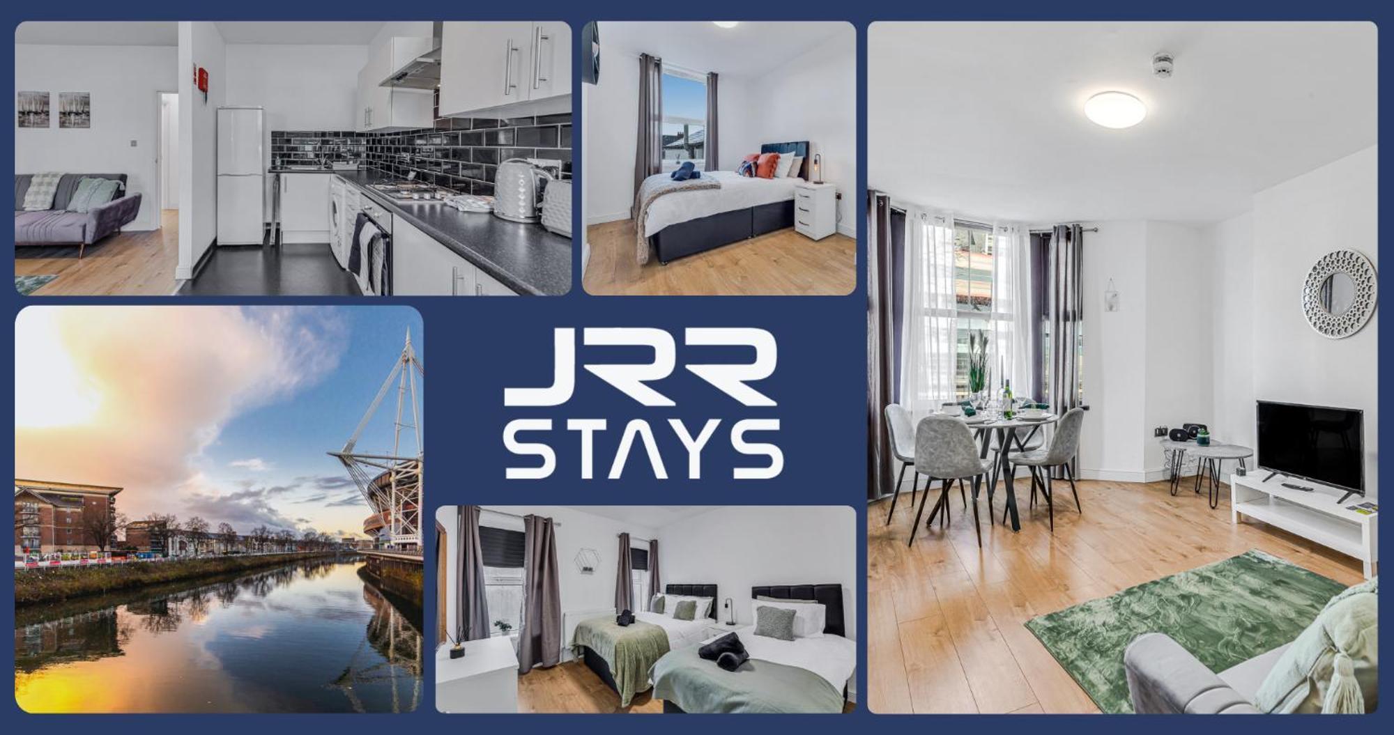 Cardiff Stylish 2 Bedroom Sleeps 6 Wi-Fi - Jrr Stays Buitenkant foto